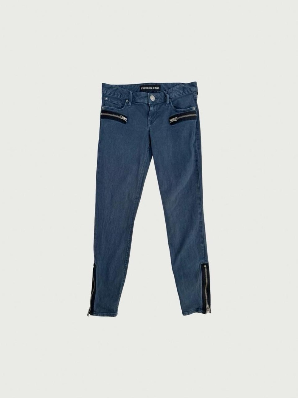 Express Low Rise Zipper Skinny Jeans